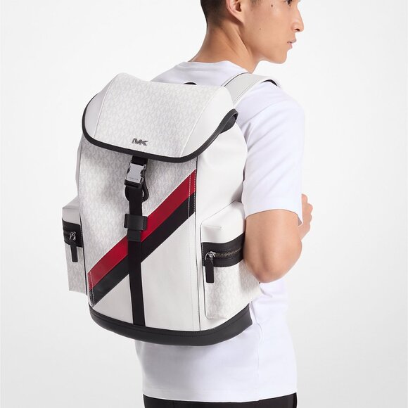 Rivington Logo Stripe Backpack -  BRIGHT RED  -  37F4LRVB3L - Picture 4 of 4